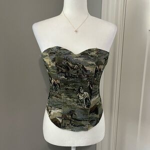 Horse Strapless Women Corset